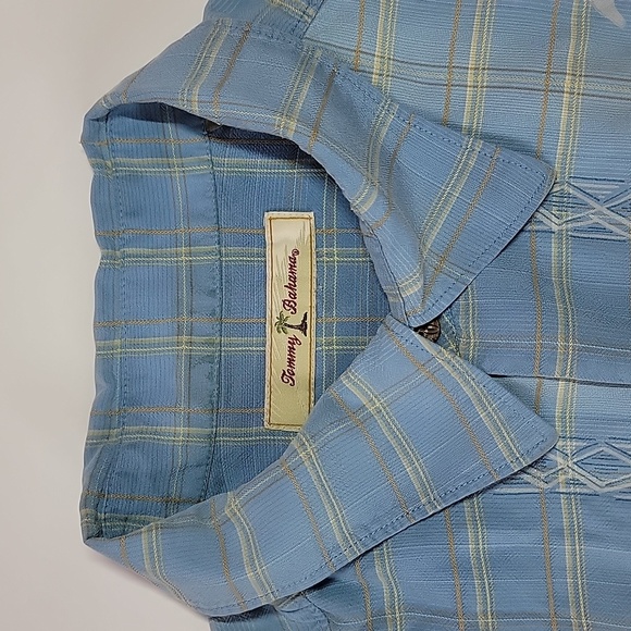 Tommy Bahama 100% Silk Button Down Shirt/ L. - Picture 12 of 13